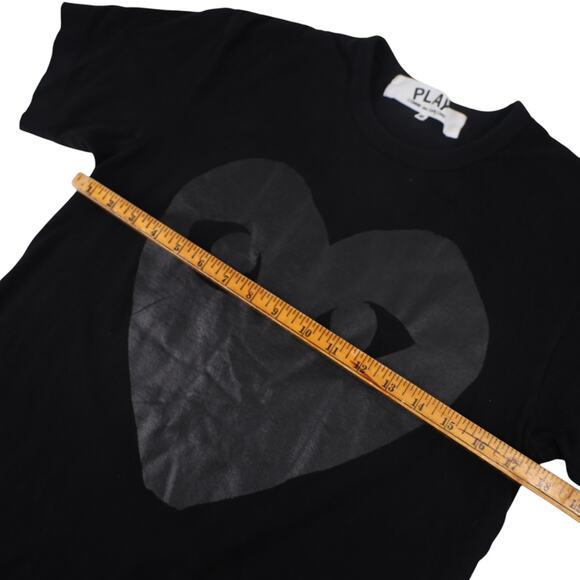 Comme Des Garcons Play Heart Front / Back Graphic T Shirt - Picture 6 of 11